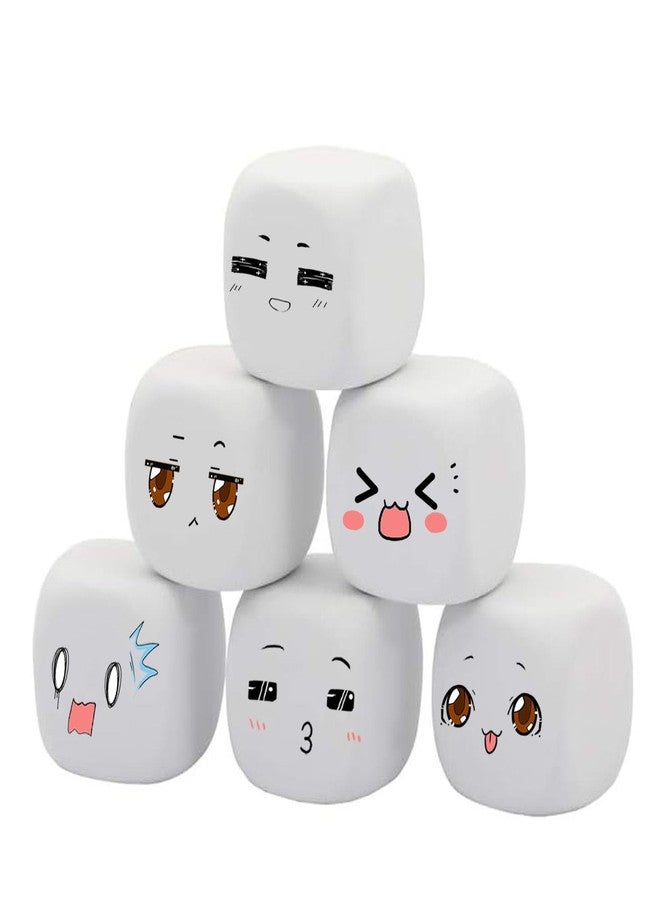 Qidiwin White EVA Foam Dices for Kids Graffiti-Building Blocks,Creative Painting, Party Supplies, 1.96 inchs, 12PCS - Image 4